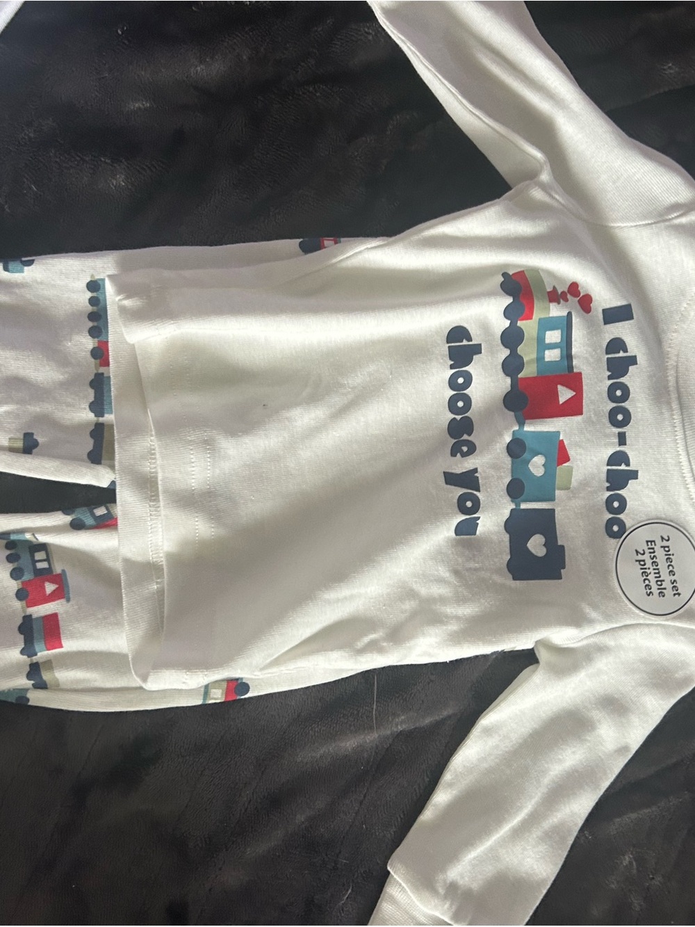 White Kids 'I choo-choo choose you' Long Sleeve Top